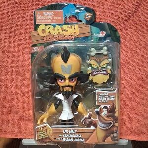 adidas Crash Bandicoot Dr. Neo Action Figure - Black, White, Brown